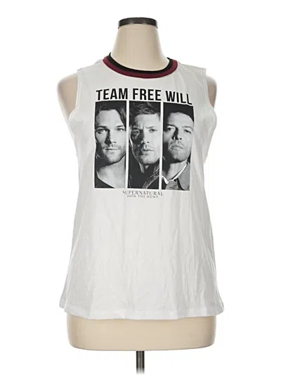 Pre-owned Assorted Brands Sleeveless T-shirt In White
