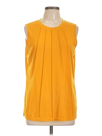 Pre-owned Assorted Brands Sleeveless T-shirt In Yellow