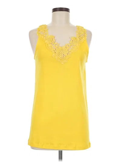 Pre-owned Assorted Brands Sleeveless T-shirt In Yellow