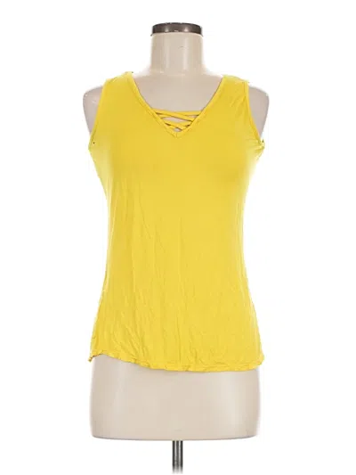 Pre-owned Assorted Brands Sleeveless T-shirt In Yellow