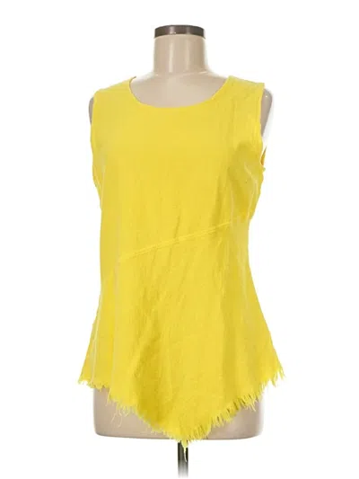 Pre-owned Assorted Brands Sleeveless T-shirt In Yellow