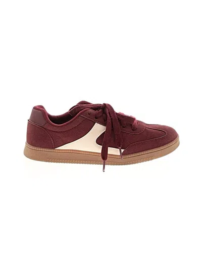 Pre-owned Assorted Brands Sneakers In Burgundy
