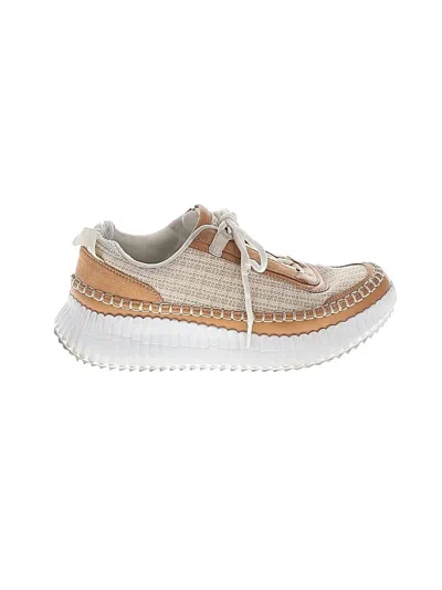 Pre-owned Assorted Brands Sneakers In Tan