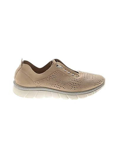 Pre-owned Assorted Brands Sneakers In Tan