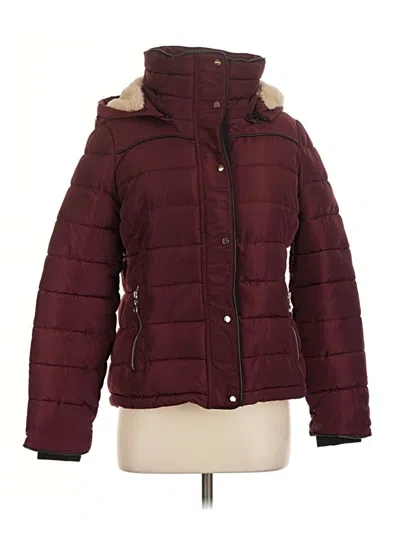 Pre-owned Assorted Brands Snow Jacket In Burgundy