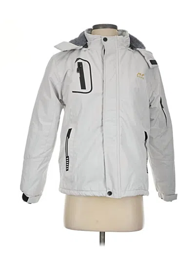 Pre-owned Assorted Brands Snow Jacket In Silver