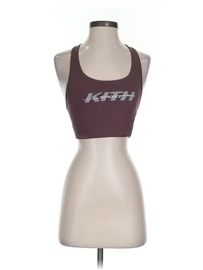 Pre-owned Assorted Brands Sports Bra In Burgundy