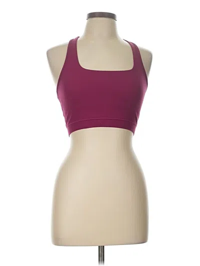 Pre-owned Assorted Brands Sports Bra In Burgundy