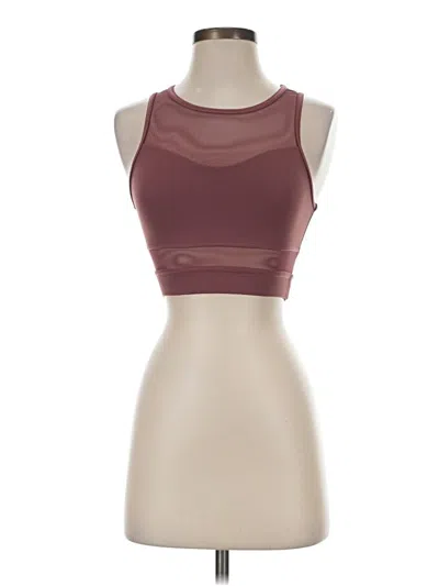Pre-owned Assorted Brands Sports Bra In Burgundy