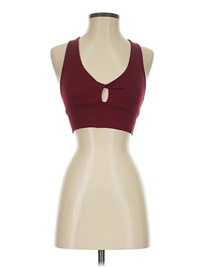 Pre-owned Assorted Brands Sports Bra In Burgundy