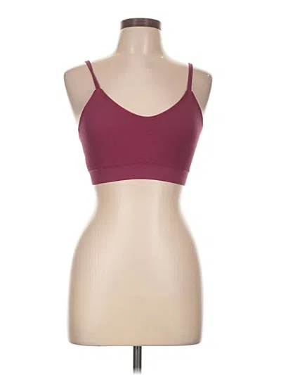 Pre-owned Assorted Brands Sports Bra In Burgundy
