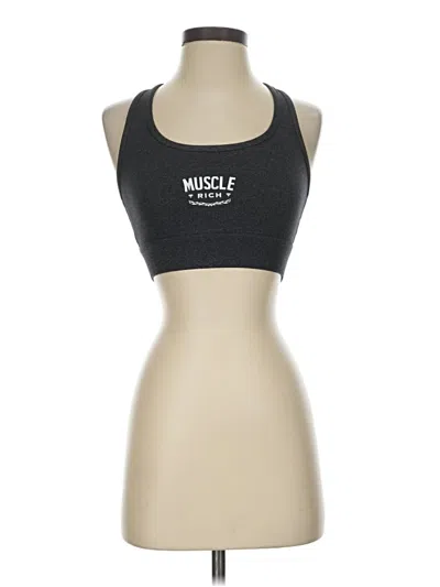 Pre-owned Assorted Brands Sports Bra In Gray