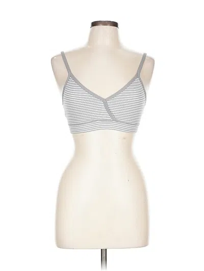 Pre-owned Assorted Brands Sports Bra In Silver
