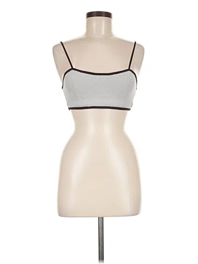 Pre-owned Assorted Brands Sports Bra In Silver