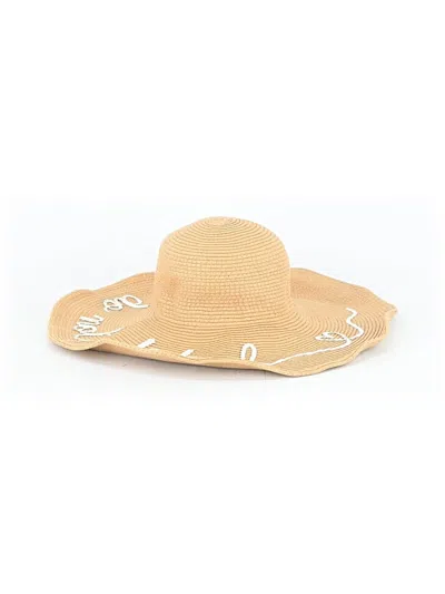 Pre-owned Assorted Brands Sun Hat In Brown