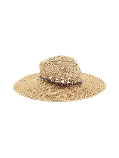 Pre-owned Assorted Brands Sun Hat In Brown