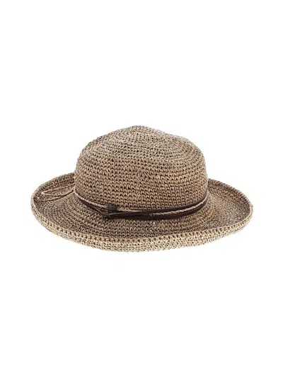 Pre-owned Assorted Brands Sun Hat In Brown