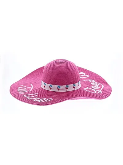 Pre-owned Assorted Brands Sun Hat In Pink