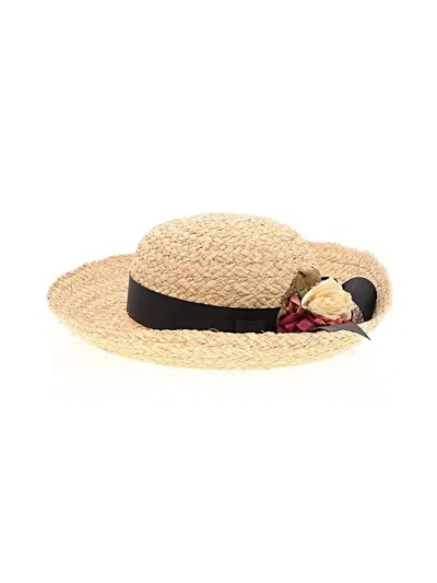 Pre-owned Assorted Brands Sun Hat In Tan