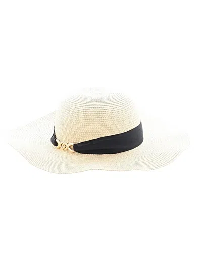 Pre-owned Assorted Brands Sun Hat In White