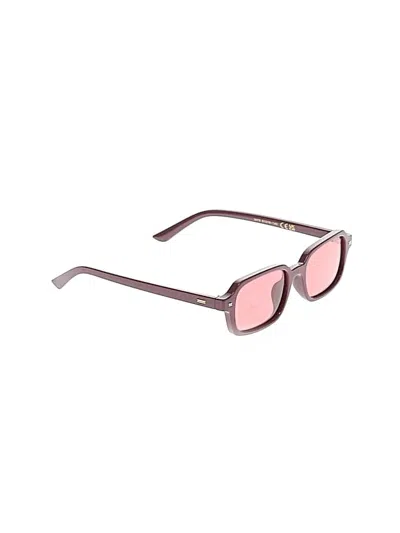 Pre-owned Assorted Brands Sunglasses In Burgundy