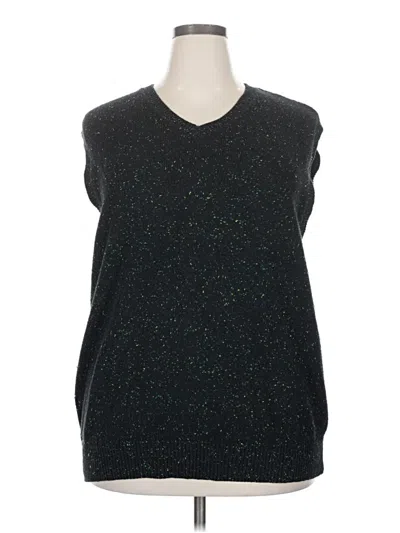 Pre-owned Assorted Brands Sweater Vest In Black