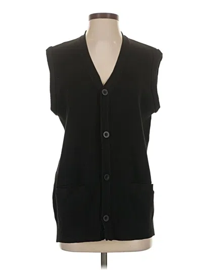 Pre-owned Assorted Brands Sweater Vest In Black