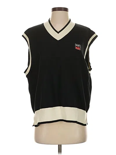 Pre-owned Assorted Brands Sweater Vest In Black