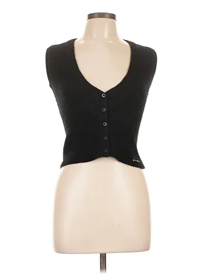 Pre-owned Assorted Brands Sweater Vest In Black