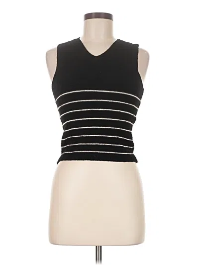 Pre-owned Assorted Brands Sweater Vest In Black