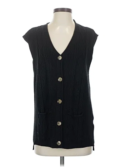 Pre-owned Assorted Brands Sweater Vest In Black