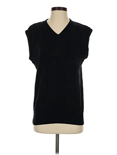 Pre-owned Assorted Brands Sweater Vest In Black