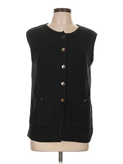 Pre-owned Assorted Brands Sweater Vest In Black