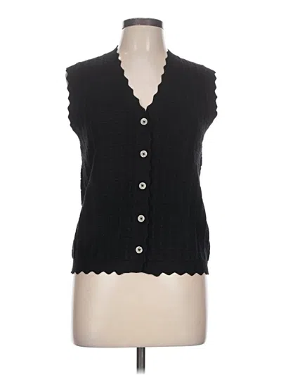 Pre-owned Assorted Brands Sweater Vest In Black