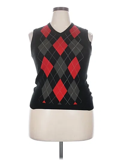 Pre-owned Assorted Brands Sweater Vest In Black