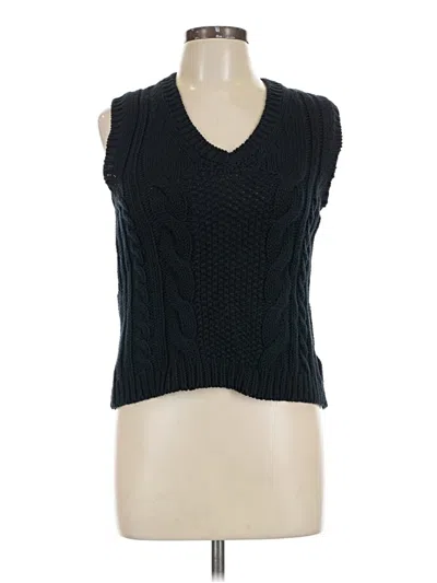 Pre-owned Assorted Brands Sweater Vest In Black