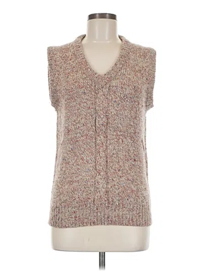 Pre-owned Assorted Brands Sweater Vest In Brown