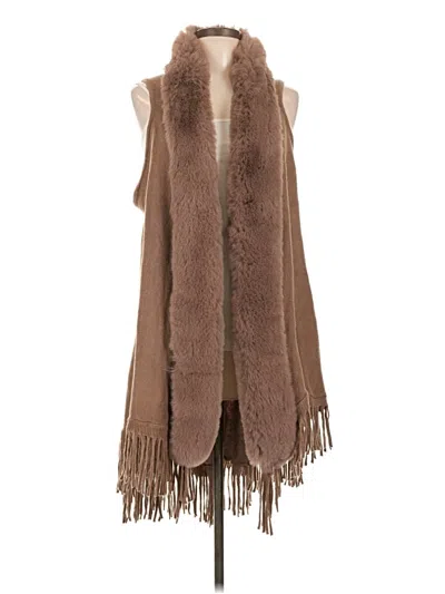 Pre-owned Assorted Brands Sweater Vest In Brown