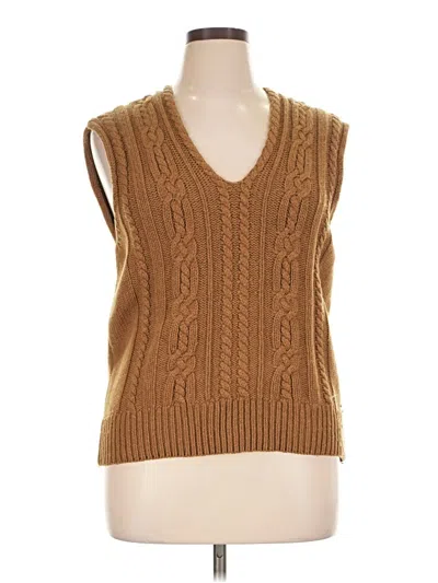 Pre-owned Assorted Brands Sweater Vest In Brown