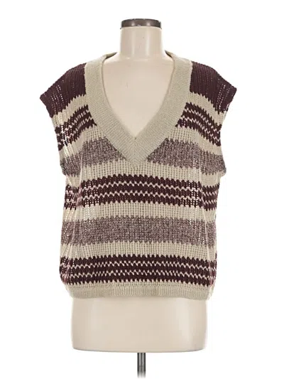 Assorted Brands Sweater Vest In Brown