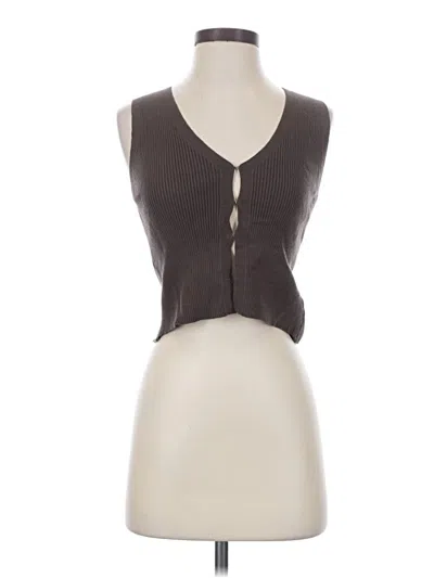 Pre-owned Assorted Brands Sweater Vest In Brown