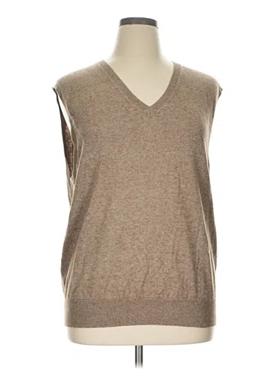 Pre-owned Assorted Brands Sweater Vest In Brown