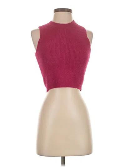 Pre-owned Assorted Brands Sweater Vest In Burgundy