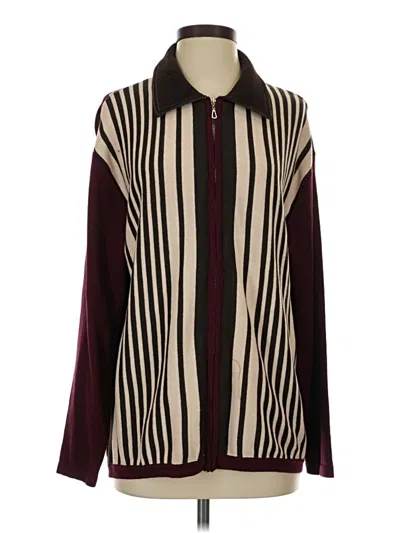 Pre-owned Assorted Brands Sweater Vest In Burgundy
