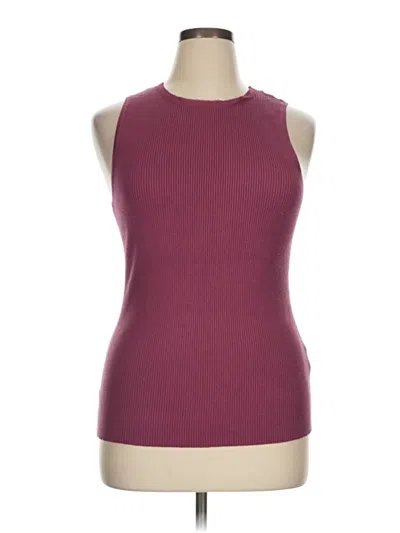 Pre-owned Assorted Brands Sweater Vest In Burgundy