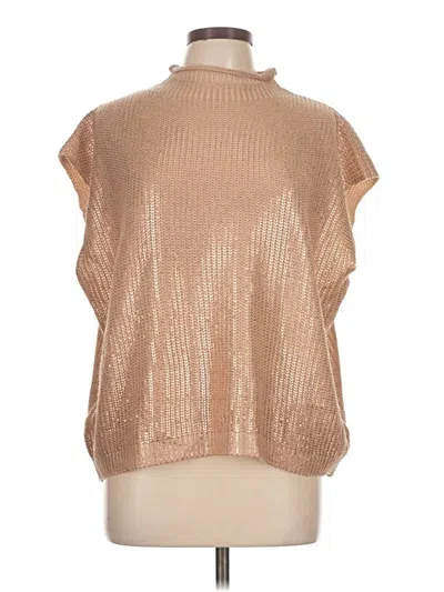 Pre-owned Assorted Brands Sweater Vest In Gold
