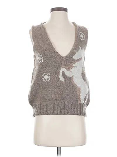 Pre-owned Assorted Brands Sweater Vest In Gray