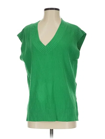 Pre-owned Assorted Brands Sweater Vest In Green