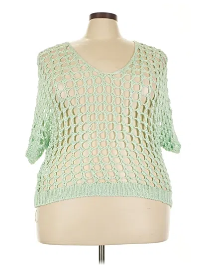 Pre-owned Assorted Brands Sweater Vest In Green