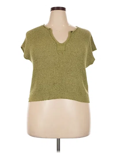 Pre-owned Assorted Brands Sweater Vest In Green